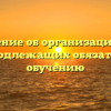 Положение об организации учета детей, подлежащих обязательному обучению